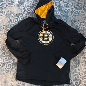 Majestic Black and Gold Logo Hoodie